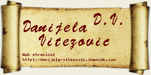 Danijela Vitezović vizit kartica